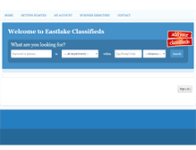 Tablet Screenshot of classifieds.eastlaketimes.com